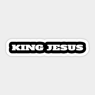 Bold King Jesus Statement Tee Sticker